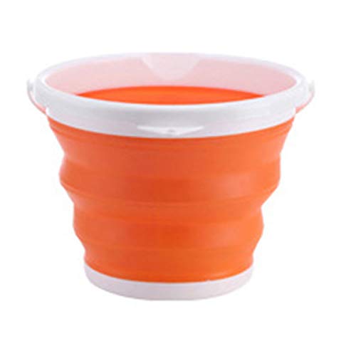 JDWG Collapsible Plastic Bucket-Car Wash Bucket,Portable Fishing Water Pail,10L (2.6 Gallon) Collapsible Buckets