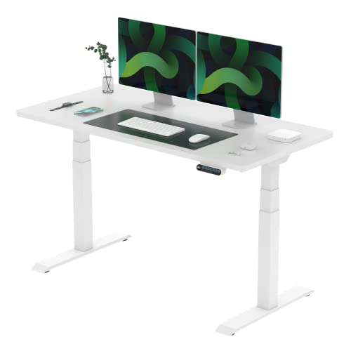 FLEXISPOT Bureau Assis Debout Électrique avec Plateau 140x80cm Bureau Debout