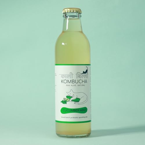 Image of KAALI BILLI Kombucha Cucumber Mint | Naturally Brewed Fermented Tea with Cucumber and Mint Notes | Light Refreshing Drink for Regular Use | 250 ml Pack of 2
