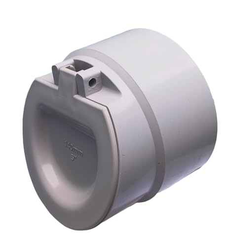 Image of ESEKSAFAR PVC Drain Backflow Valve, Anti Rats Cockroaches, Snakes Backflow Strainer [Drain Cap /Drain Cover /Hose Non Return Water Valve for PVC pipe (140mm)