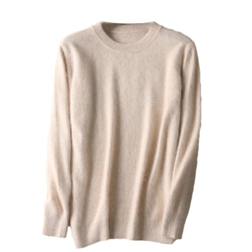Men's Cashmere Sweater O-Neck Pullovers Knit Sweater Winter Tops Long Sleeve Casual Soft Jumpers