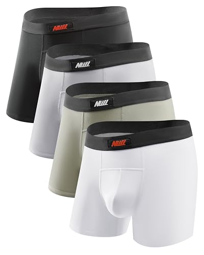 Micro Modal Mens Underwear Trunks 3 Pack, Soft Breathable Trunk with 3D Pouch