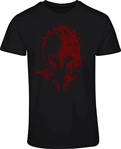 T-shirt Viking homme Sparta en noir XXL pour le fitness et le sport intensif