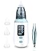 Baby Nasal Aspirator Nose Sucker - BORIOS USB Rechargeable Electric Nose Sucker for Baby, New Born, Toddlers Adult, Nose & Ear Cleaner with 3 Medical Grade Silicone Soft Tips and 1 Tweezers for Infant