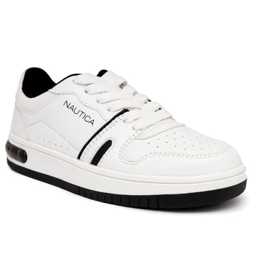 Nautica Kids Low-Top Basketball Sneakers White/Black Size 2