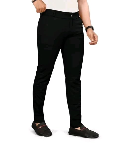 dwiden Casual Trouser for Men Stylish Cotton Blend Pants with Side Pockets Casual Wear-picture-28