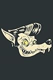 psychobilly and rockabilly difference  Horror Art Rockabilly Wolf Psychobilly Punk Art: Notebook Journal lined 6X9 inch 110p