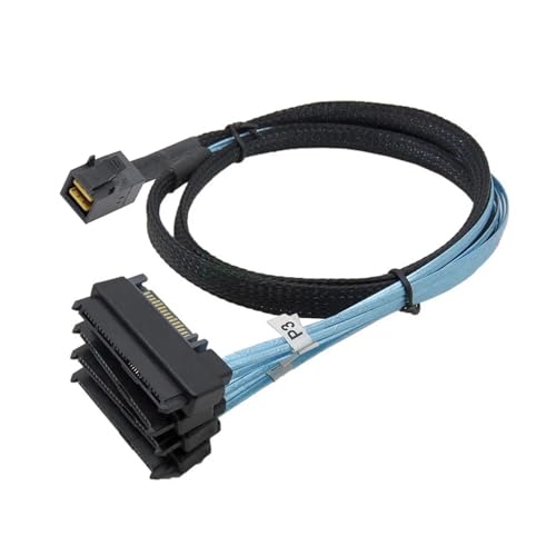 Cable adaptador MI NI S1A1S SFF-8643 4-SATA 7-pin