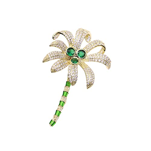 Broche cocotier sur pull et écharpe pour vos sorties en ville