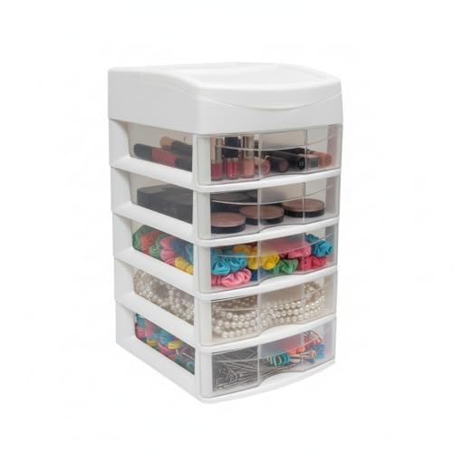 Opiniones y reviews de Cajonera de Plastico Pequeña comprados en linea. 41 Italhome Cajonera De Plástico, Mini Organizador De Escritorio Multiusos Con 5 Cajones Transparentes Sesia