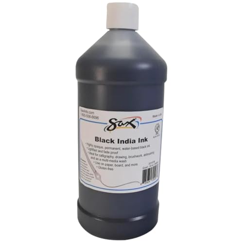 Sax Black India Ink 1 Quart Black