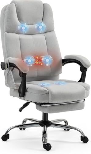 ECOTOUGE Massage Office Chair Light Grey