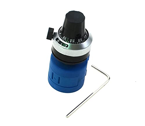 Reland Sun 3590S-2 3590S Series Precision Multiturn Potentiometer 10 Ring Resistor+1PCS Turns Counting Dial Rotary 6.35mm Knob (50K Ohm)