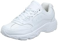 FILA Women's Memory Workshift Sneaker, White/White/White, 7 US