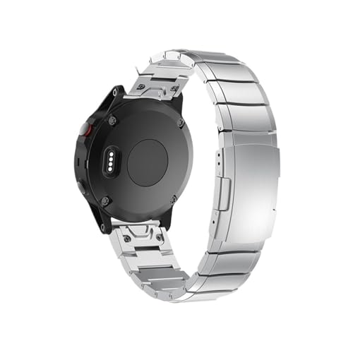[PLYYQZM] 26mm 22mm���s�b�h�`�^���o���h�B�ɍ��� Gar min Fenix 8/E/??6/6X/6XPro/7/7X/5/5X/5Xplus/3 �CForerunner 945 935 �ɍ��� �p�������o�o���h �ɓK��(Silver 