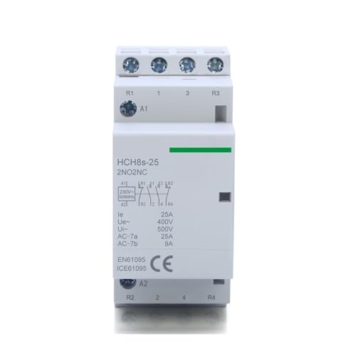 Contacteur automatique HCH8s-25 4P 25A 230V inverseur modulaire rail Din habitation