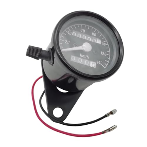 オートバイ用デジタルタコメーター 機械式ダブルオドメーター タコメーター スピードメーター ユニバーサル 楽器