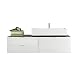 Produktbild trendteam smart living - Waschbeckenunterschrank Unterschrank - Badezimmer - Beach - Aufbaumaß (BxHxT) 140 x 50 x 53 cm - Farbe Grau mit Weiß Hochglanz - 143834103