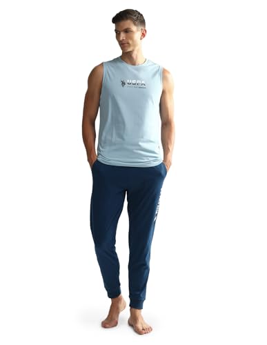 Image of U.S. Polo ASSN. Mens OEV06 Brand Print Comfort Fit Gym Vest