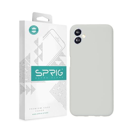 Image of SPRIG Compatible with Samsung Galaxy F14 5G Phone Liquid Silicone Cover Premium Back Cover Drop Tested Shock Proof Mobile Case for Men, Women, Boys and Girls with Camera Protection (Light Grey)