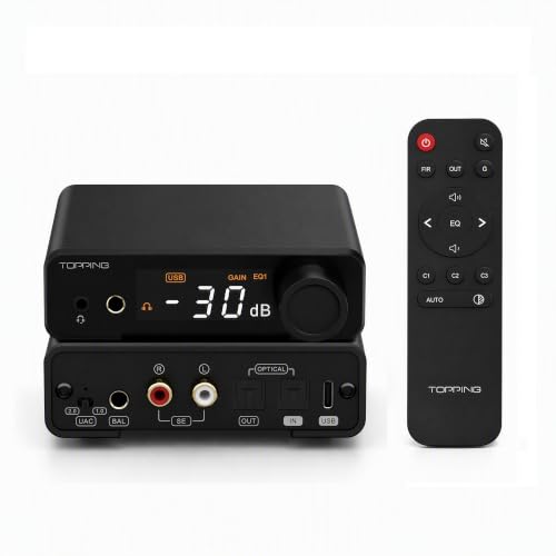 Image of Topping DX1 II Gaming HiFi DAC Headphone AMP Combo for PC /PS5 /Switch, Black