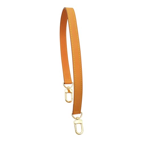 Image of Genuine Vachetta Leather Strap for Bag,Shoulder Purse Strap Replacement Fit for Speedy Pochette Metis (Beeswax-Width:0.70in&Length:25.6in,Double Buckles)