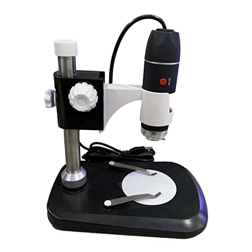 Mikikit 1pc Microscope Jewelry Magnifier Digital Holographic Microscopy Device Magnifying Digital Magnifier Handheld Magnifying Mirror Soldering Magnifier Abs Black
