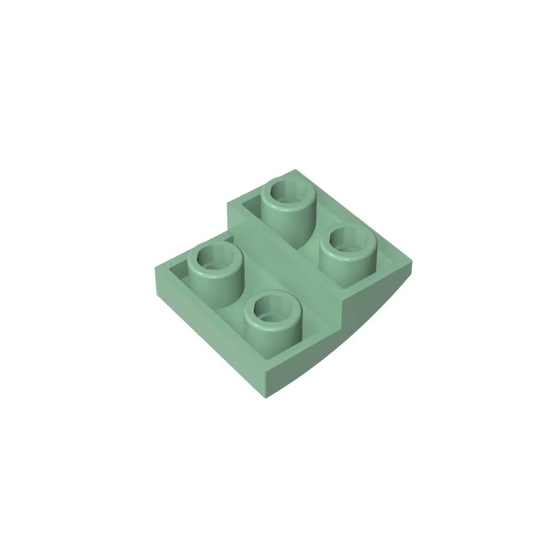 XYEIUGO 32803 Arched Brick Slope Curved 2x2 Inverted, Sand Green, 50 PCS — image 1