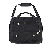 Bolsa de Fin de Semana para Mujer, Bolsa Grande de Hombro para Gimnasio con Puerto de Carga USB, Duffle de Viaje de poliéster Impermeable para Yoga con Compartimento para Ropa Moja (Negra)