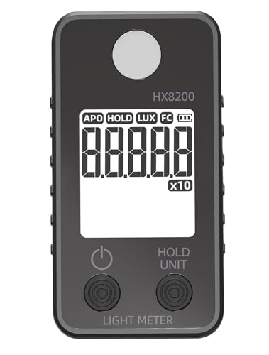 Fotómetro plantas y medidor de luz iluminancia digital con pantalla LCD de 0-300000 Lux