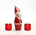 Only-us Flickering LED Flameless Candles Battery Operated with Remote Control Timers for Home Party Wedding Christmas Decoration Dimmable Pillar Red Candles 3x3 in Flat top 2pcs