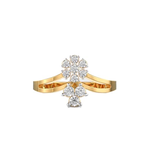 Bague moissanite en argent 925 plaqué or : l'éclat du luxe fait main pour femme