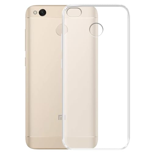 Image of COVERBLACK Soft Rubber Silicon Clear Back Cover Compatible Model for Redmi 4X - Transparent