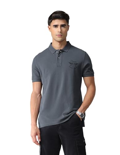 Image of U.S. Polo ASSN. Printed Polo T Shirts for Men - 100% Cotton, Half Sleeves Mens Tshirt