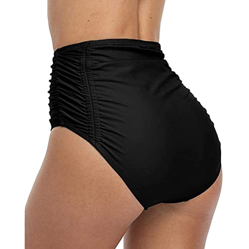 Pantalones cortos de natación para mujer, talla 18, pantalones cortos de natación para mujer, traje de baño para mujer, pantalones cortos de baño de secado rápido, Negro, L