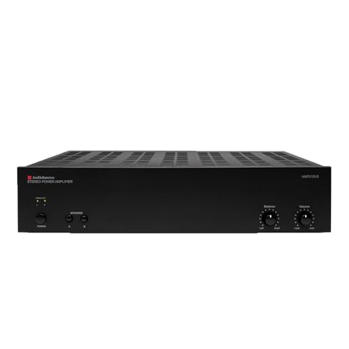 Image of AudioSource AMP210VS - 2 Channel Stereo Power Amplifier – 100W/Channel, 250W Bridged, Speaker A/B Zones, Auto-On, Bass/Treble EQ, 12V Trigger, Rack Mountable