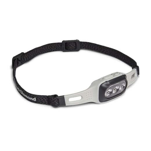 Black Diamond DEPLOY 325 Stirnlampe – Ultraleichte, wiederaufladbare LED-Lampe für Trailrunning & Stadtläufe, Alloy