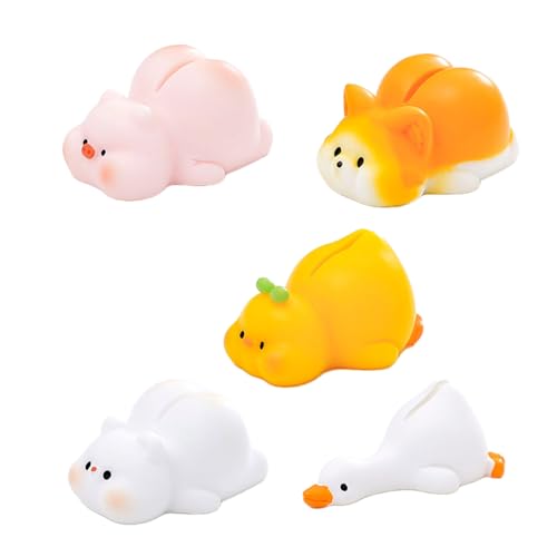 TERNCOEW 1. 5 soportes para tarjetas de nombre de resina de animales, soportes para números de mesa, notas y fotos, para oficina, boda, escritorio, decoración, organizador de notas, figura