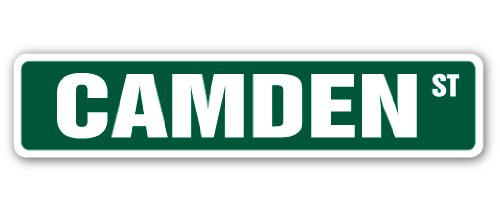 Camden Street Sign Childrens Name Room Sign | Indoor/Outdoor | 18" Wide