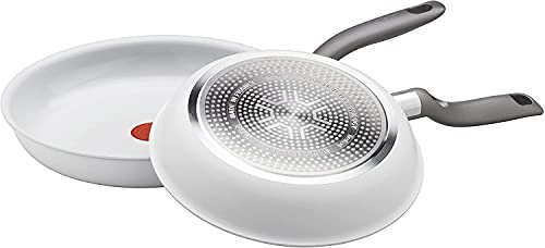 Foto von Tefal C90809 Ceramic Control Bratpfannen-Set, Keramikversiegelt Backofengeeignet bis 175 °C, Perfekte Ergebnisse (ohne Antihaft, Induktionsherd geeignet, hitzebeständiger Thermo Griff)