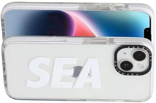 Image of for iPhone 15 Plus SEA Case Transparent, Grip Case Silicon Slim Fit Shock-Absorbing TPU Bumper & Anti-Yellowing Clear Protective Back Cover for iPhone 15 Plus (White,01)