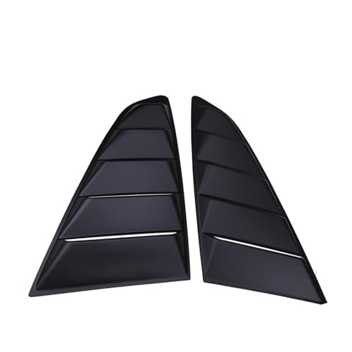 2X Auto Rear Quarter Window Louvers Scoops Spoiler Car Tunning Panel Side Air Vent Cover Compatible For Ford Mustang 2015 2016 2