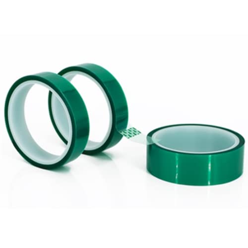MWRF Source Green High Temp Powder Coating Tape (0.5" x 72 Yards)