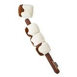 CHEWFFON Quietschendes Hundespielzeug - S'Mores Stick Plüschpuzzle - Abnehmbare Knister- & Quietschanreicherung - Interaktives Spielzeug für mittelgroße & große Hunde