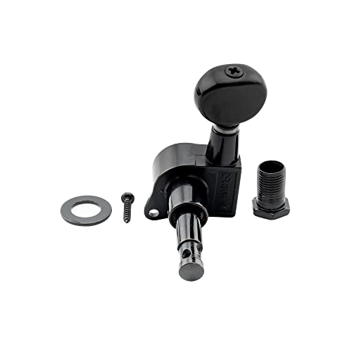 Wilkinson 6 en Ligne E-Z-LOK Bouton Mini Ovale Mécaniques pour Fender Strat/Tele Guitare électrique, Noir - Les Beatles, Paul McCartney, John Lennon, RIngo Starr, George Harrison Wilkinson 6 en Ligne E-Z-LOK Bouton Mini Ovale Mécaniques pour Fender Strat/Tele Guitare électrique, Noir – Image 6
