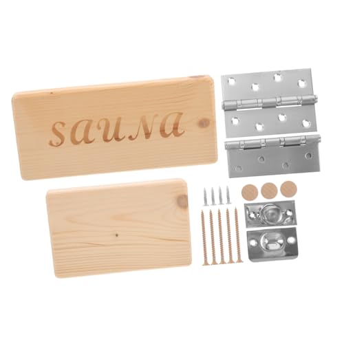GALPADA Elegant Wooden Door Handles for Sauna Room Senior-Friendly Rustic