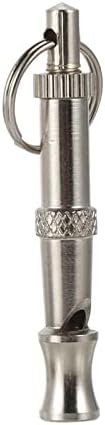 Survival Whistle Team Training Whistle Multifunction Metal Whistle Clicker Dog Whistle Adjustable Pitch Silent Dog Whistle to Recall