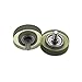 2 Pcs Diameter 15mm, M4 Screw, PU Polyurethane Bearing with Stainless Steel Screw, Rubber-Coated Soft Pulley/Roller, Guide Wheel