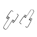 HNNBTYYQF Small Torsion Spring,Torsion Spring, 2pcs Torsion Spring Steel Double Torsion Spring 2mm Wire Diameter DIY(2x11mm)
