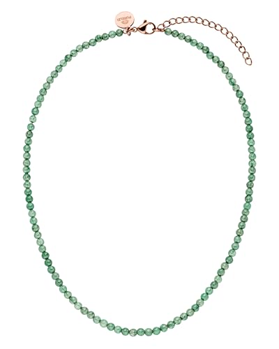 Collier d'aventurine Purelei en acier durable et perles naturelles